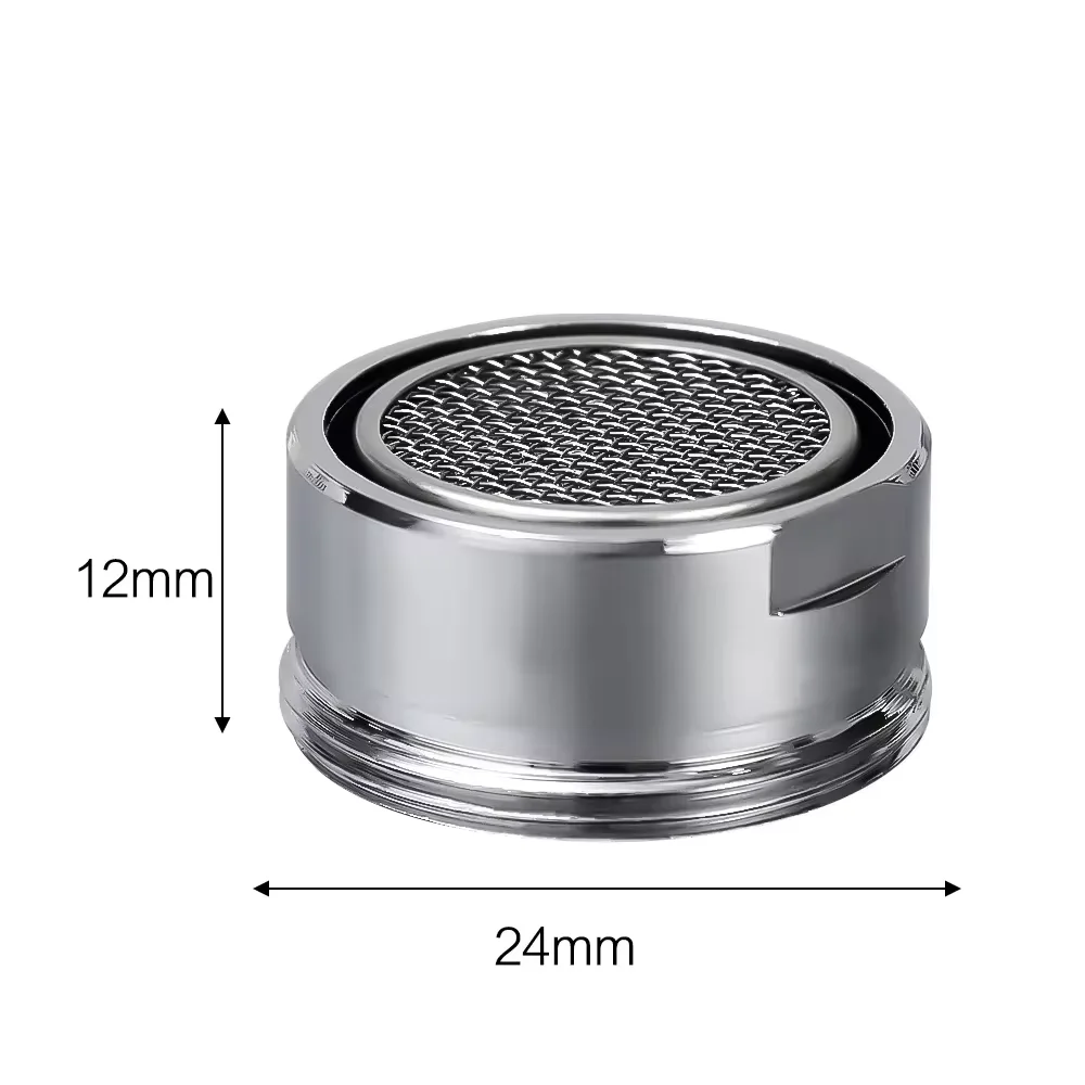 24mm Thread Bathroom Kitchen Sink Faucet Aerator Faucet Aerator Replaceable Filter Mixing Nozzle Splash Proof Filter Screen