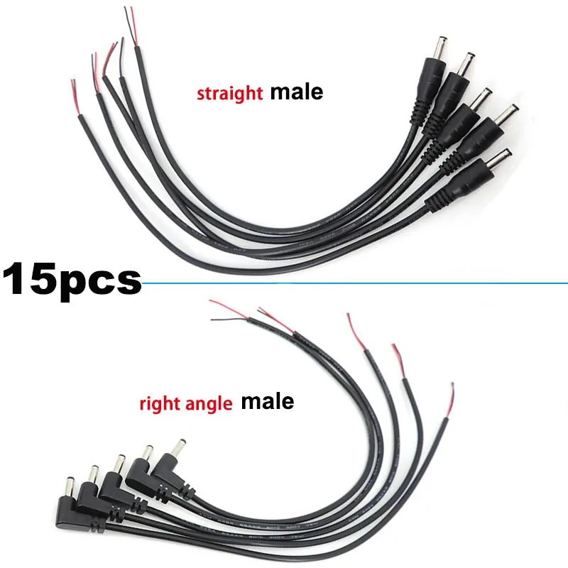 

Прямой штекер 3,5 мм x 1,35 мм под прямым углом 90 ° постоянного тока, 15 шт., разъем питания, Кабельный Шнур, луженые концы, ремонт «сделай сам» J17