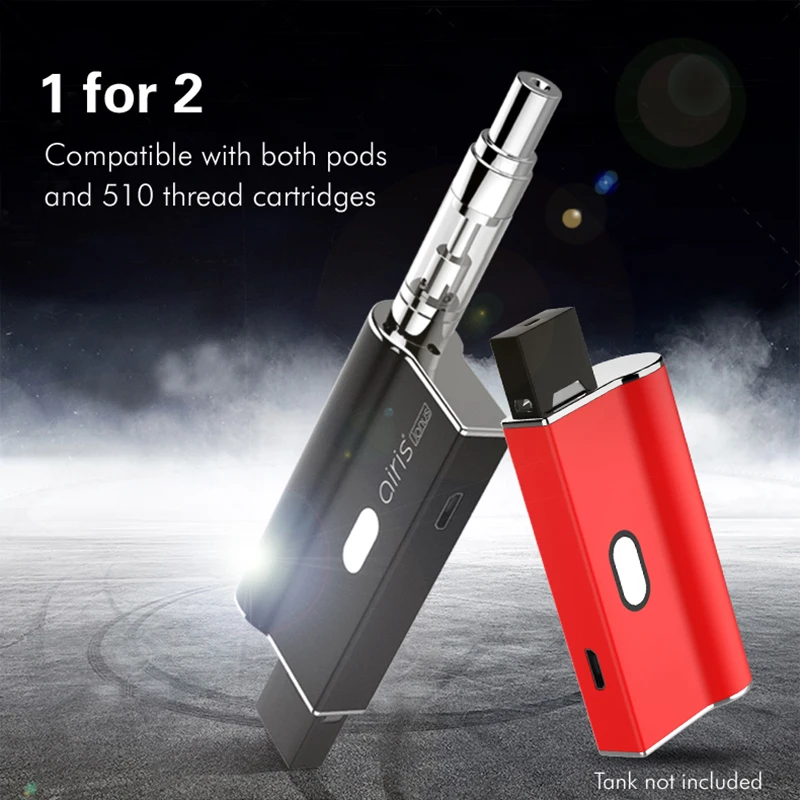 AIRISTECH Airis Janus 2-in-1 Vape CBD Oil Vaporizer 650mAh Pod Mod System Cartridge Voltage Control E-cigarette