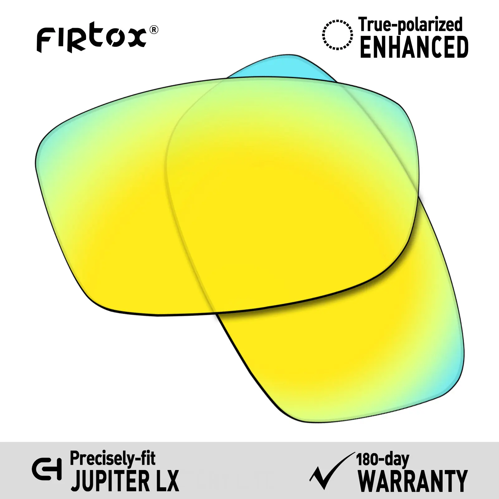 Firtox True UV400 Polarized Lenses Replacement for Oakley Jupiter LX Sunglasses (Lens Only) - Multiple Colors