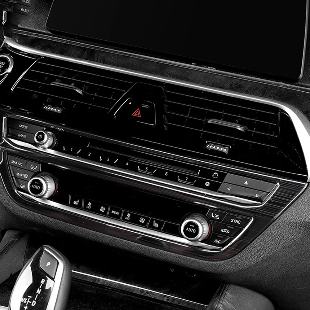 For BMW 5 Series G30 2017 2018 2019 2020 2021 2022 Car Accessories Central Control Air Conditioning Button CD Panel Trim Cover