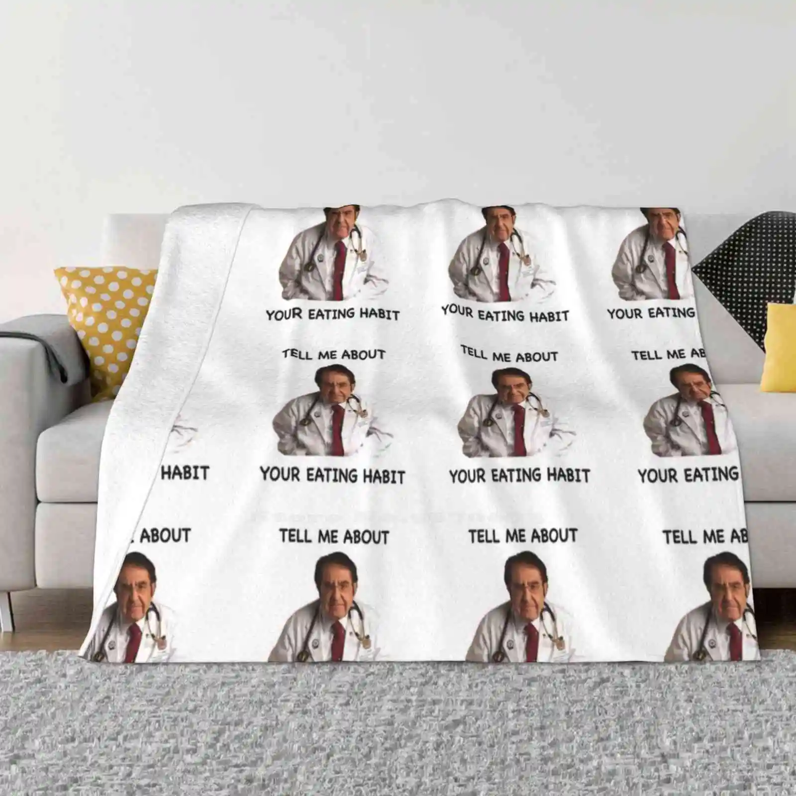 Dr Nowzaradan , A Legend Low Price New Print Novelty Fashion Soft Warm Blanket Dr Nowzaradan Doctor My 600 Pound Lb Life Tlc