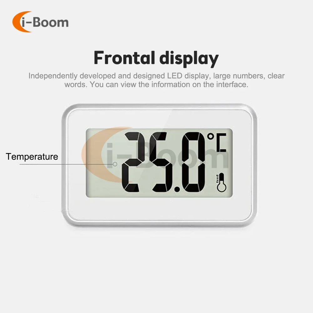 Electronic Thermometer Refrigerator Temperature Monitoring Instrument Magnetic Thermometer 4~7.9 Degree Celsius Automatic Alarm