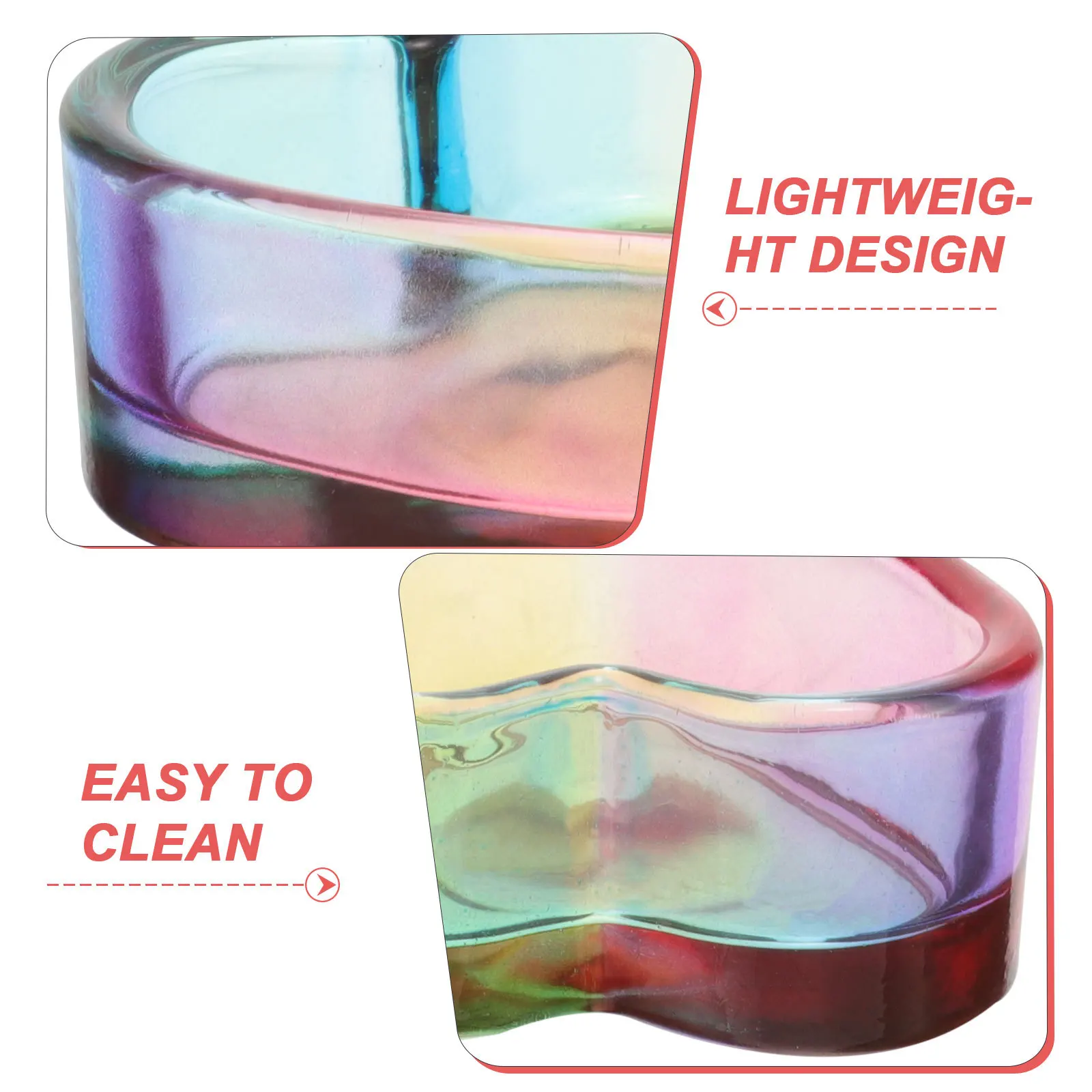 

Glass Nail Dish Cup Heart Shape Crystal Dappen Cup for Acrylic Manicure Kit Decorative Brush Holder Multi Use Liquid Storage