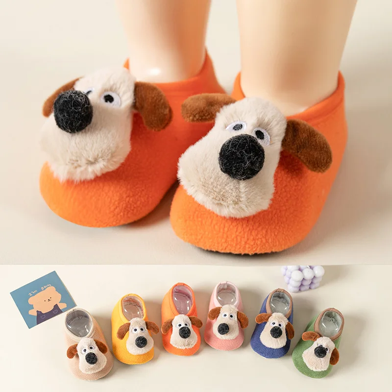 Cartoon Animal Baby Socks Soft Cotton Toddler Floor Socks Autumn Winter Warm Indoor Kids Socks First Walker
