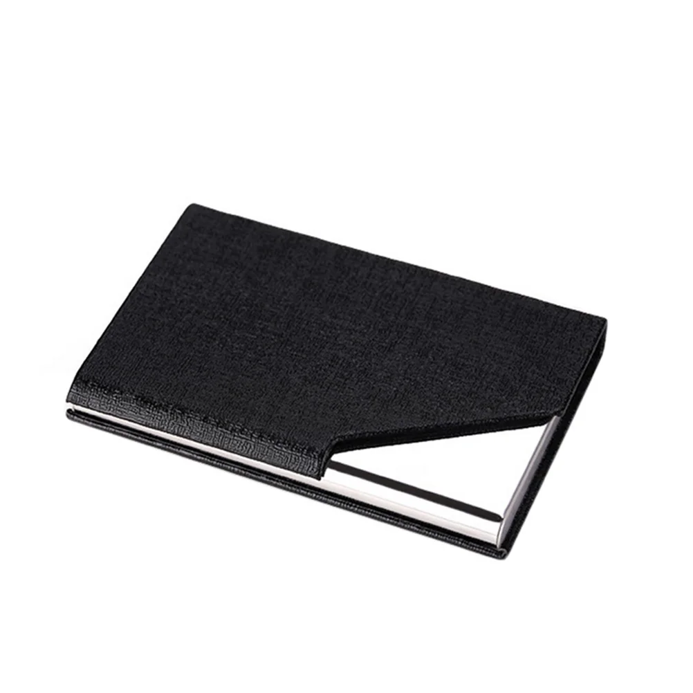 حامل بطاقات العمل من الفولاذ المقاوم للصدأ باللون الأسود الأنيق، منظم صندوق الائتمان، لمسة نهائية احترافية #1