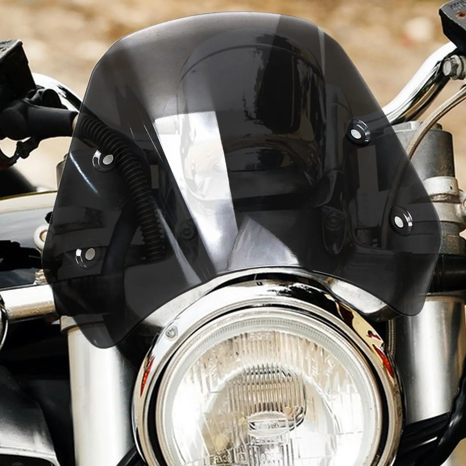 Motorcycle Windscreen Scooter Windshield Streamlined Aerodynamic Console Extension Wind Deflector Windscreen for Sport Riding