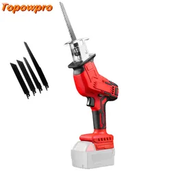Electric Reciprocating Saw Compatible For Milwaukee 18V Battery Cordless Saber Saw Cutting Wood Metal Pipe Power Tools