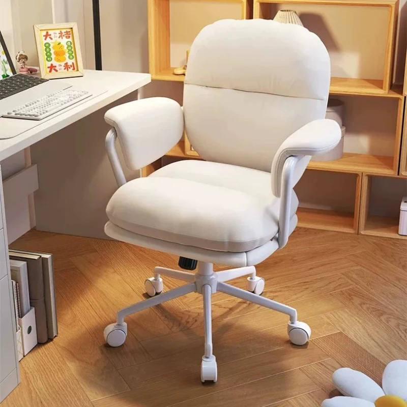 Designer Comfortable High Back Office Chair Living Room Computer Nordic Office Chair Armchair Swivel Silla Gamer Salon Furniture