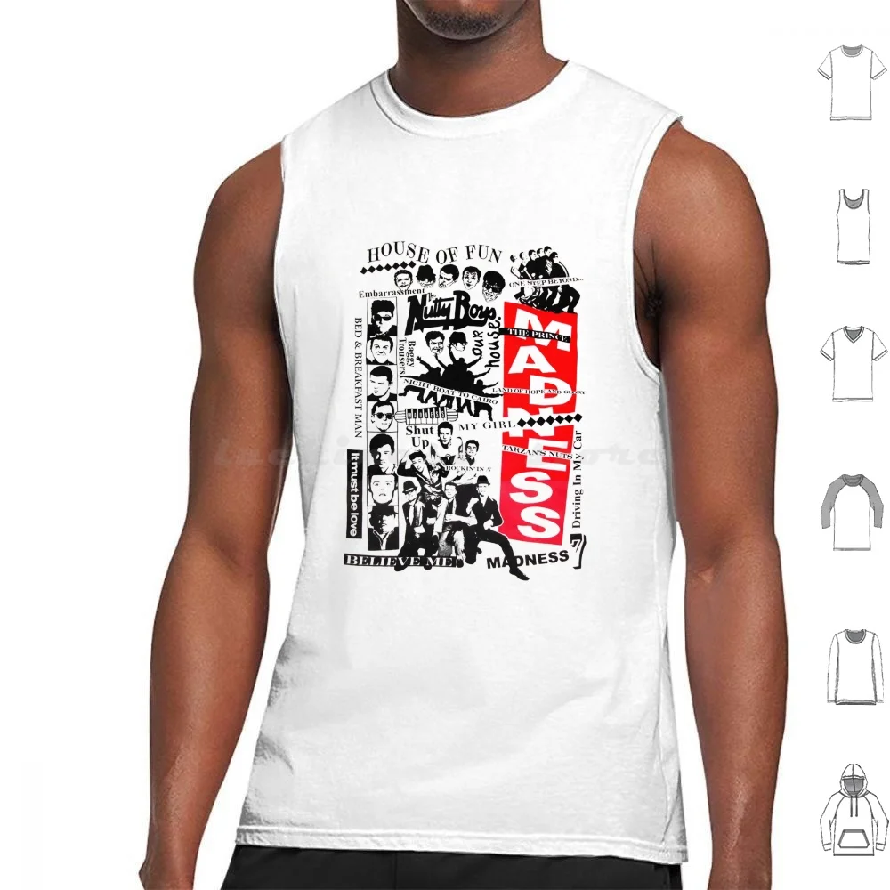 Debe ser amor la locura banda Retro regalo para fanáticos camisetas sin mangas chaleco sin mangas locura banda la locura del rey George