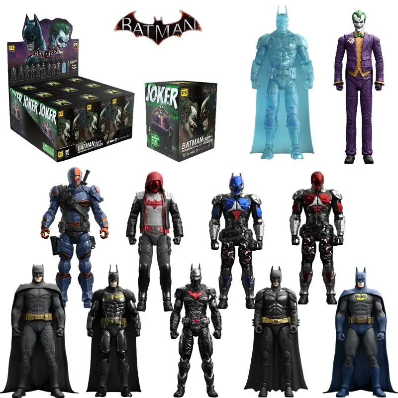Original Batman Arkham Knight JOKER V8.04 1970 DARK KNIGHT Deathstroke Red Hood Bausteine Actionfigur Modell Spielzeug