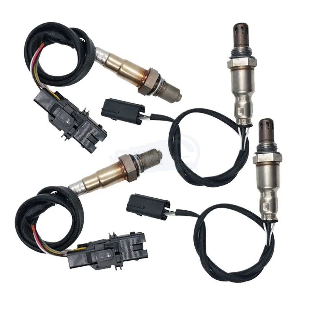 4Pcs Lambda Oxygen Sensor for 2007 2008 Infiniti FX35 M35 3.5L V6 Front Rear 4 & 5 Wires Upstream Downstream 234-5061 234-4380