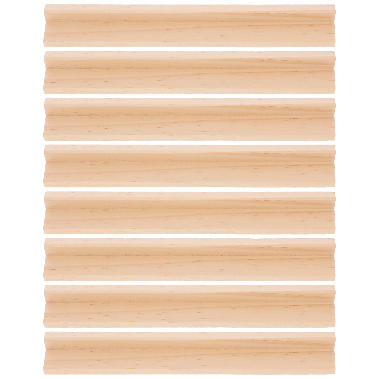 8 Stuks 19 Cm Houten Letter Ornamenten Domino Rack Houders Speelkaart Lade Speelgoed Kaarten Basis Desktop Domino Rekken Houten weergave