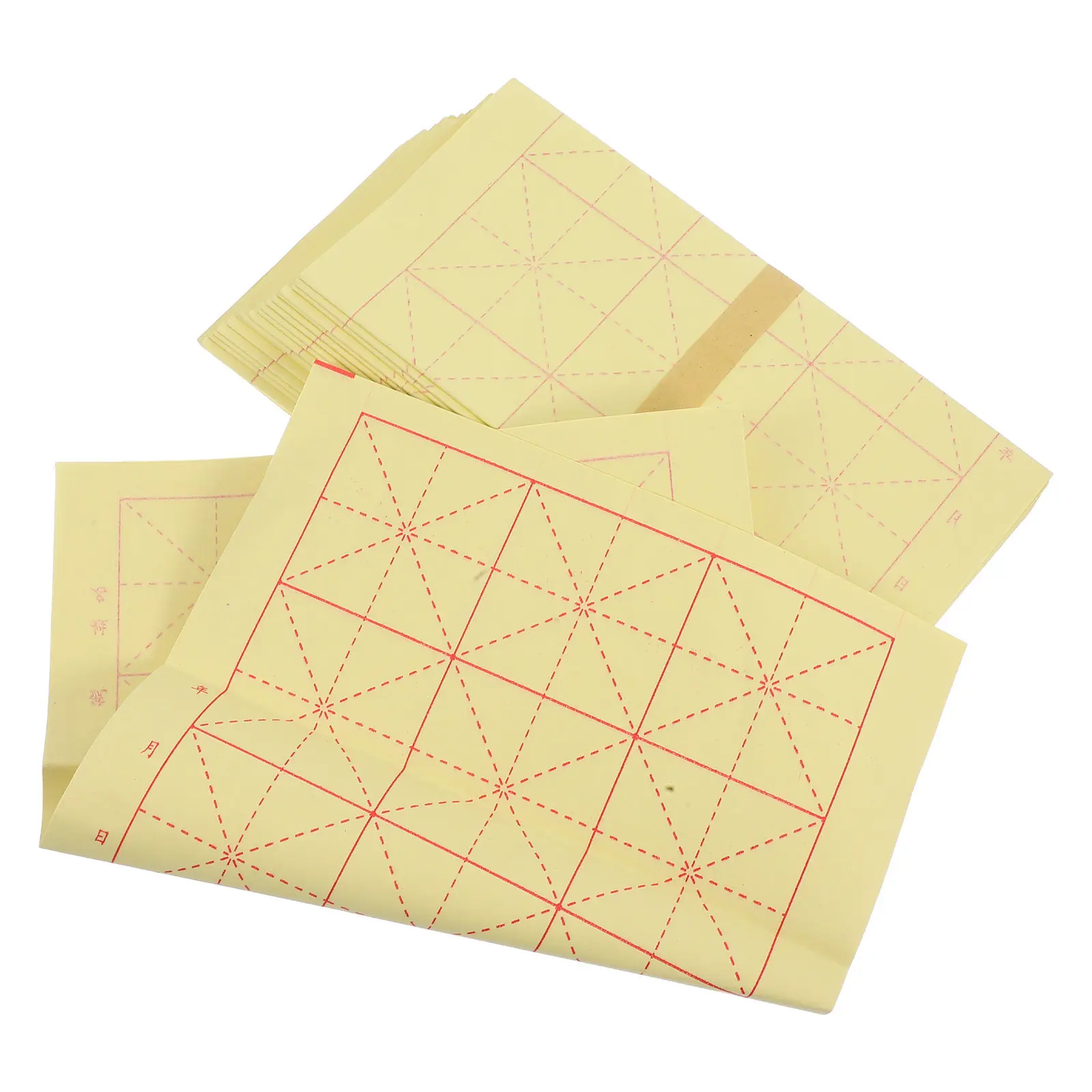 

200 листов рисовой бумаги Xuan для каллиграфии, для студентов, начинающих, с сетчатой разметкой, легко впитывает чернила, обеспечивает гладкое письмо