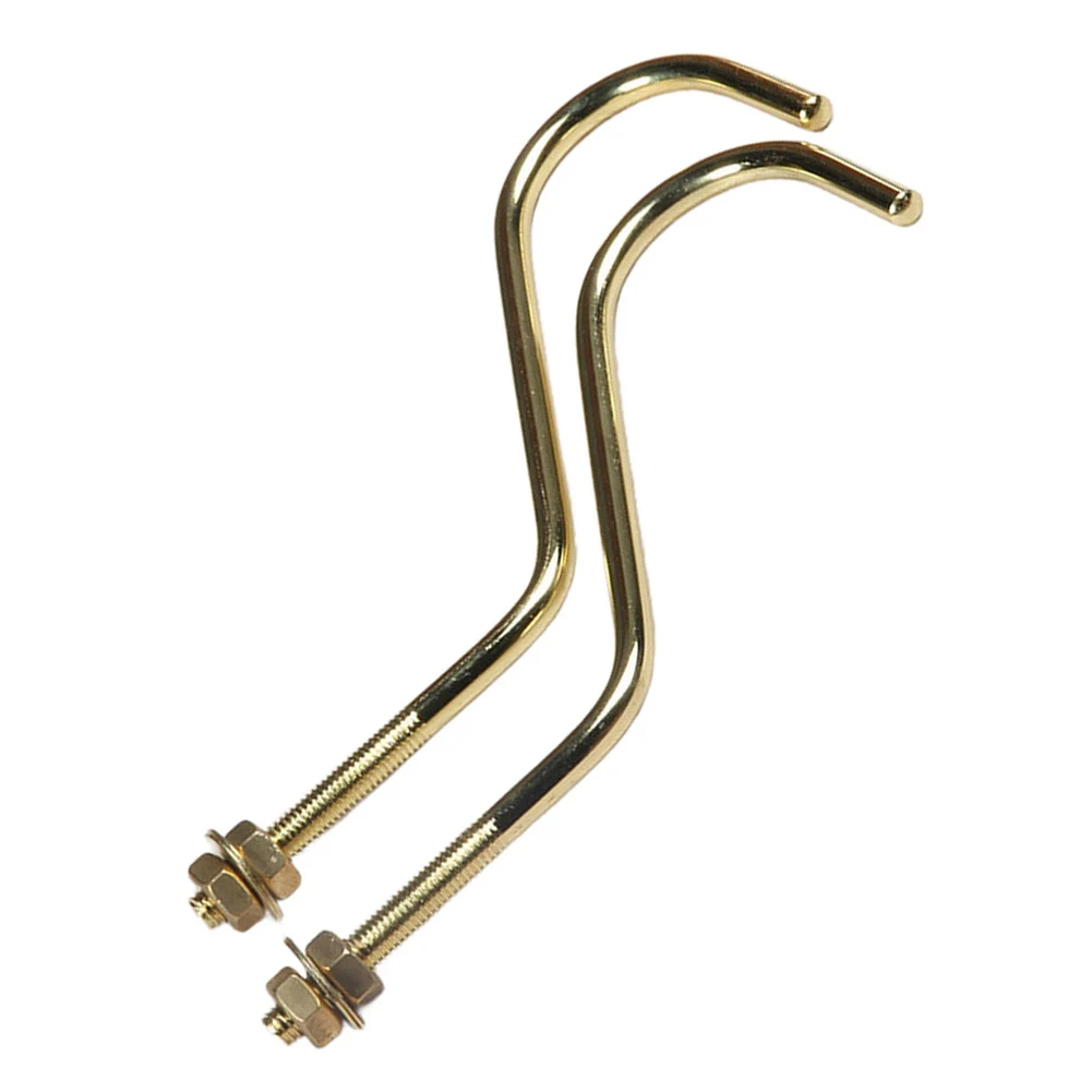 حامل جسر البلياردو على شكل لوح الحواف، لمسة نهائية مطلية بالنحاس، خطاف بلياردو سهل التركيب، 9 مم 0.35 بقطر القضيب #4