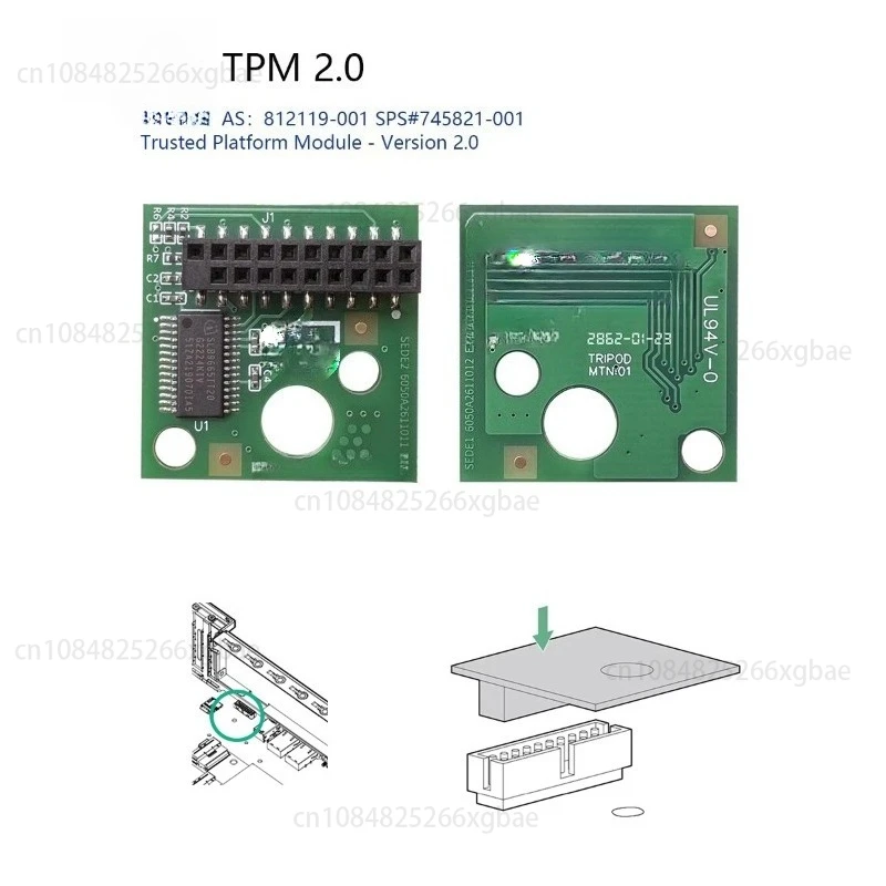 TPM2.0 Security Module HP TPM Board 812119-001 864277-001 IFX