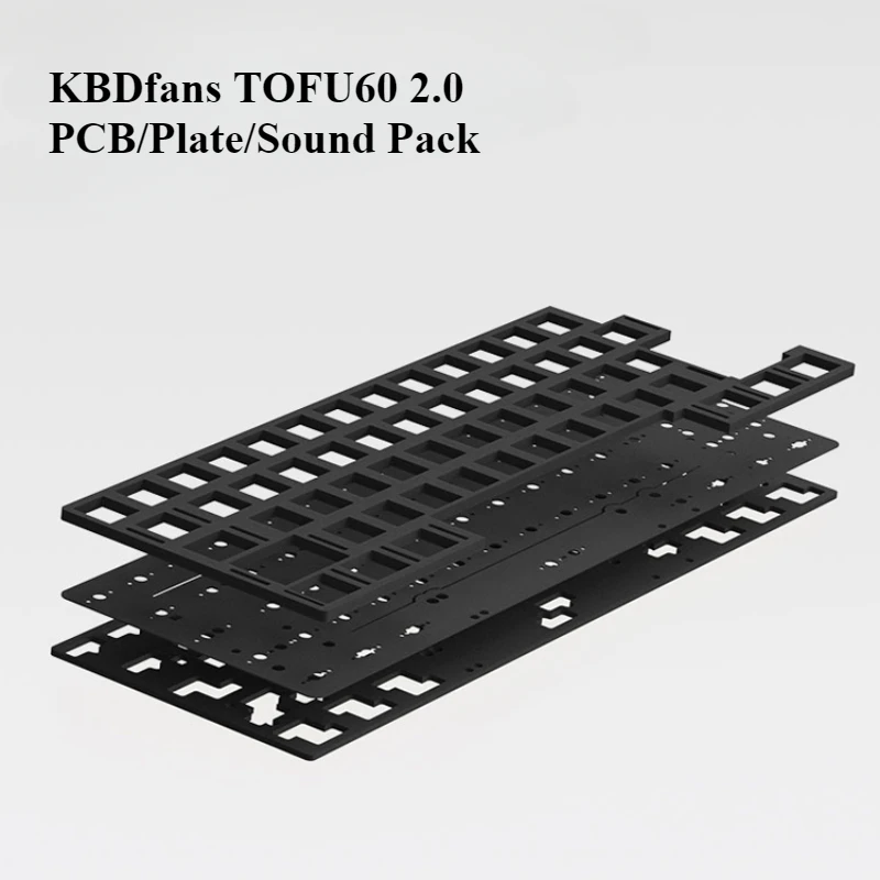 KBDfans TOFU60 2.0 PCB/Plate/Sound Pack for Mechanical Keyboard PC Carbon Fiber Aluminium for PCB Mount