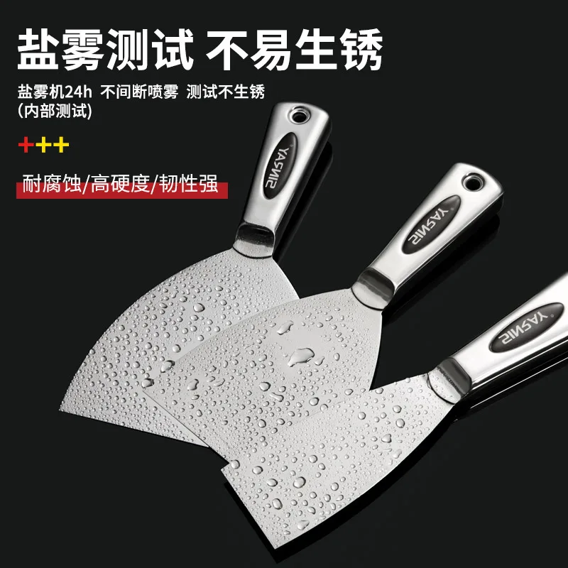 Stainless Steel Putty Knife Scraper Paint Mud Tool for Wall Cleaning and Renovation