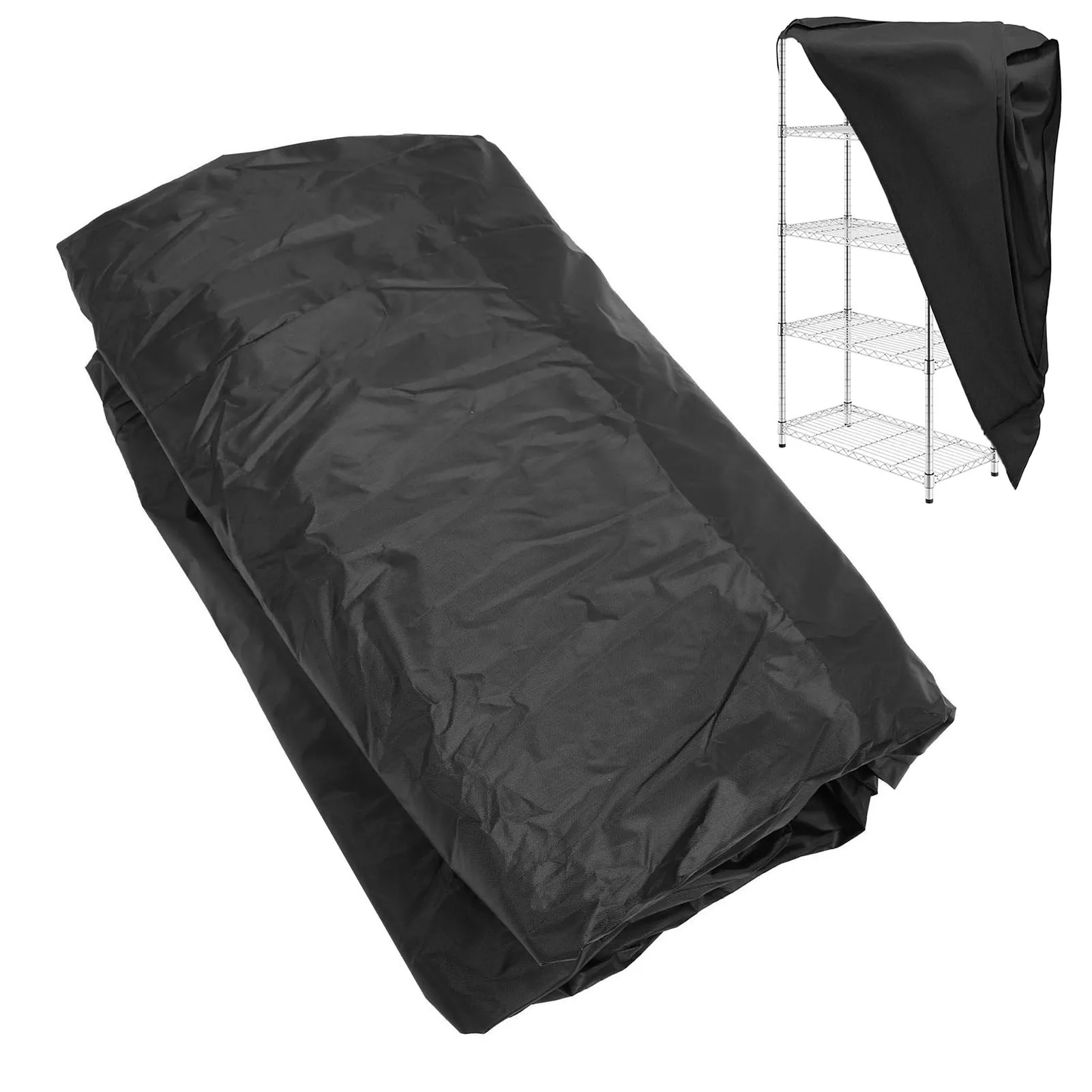 

Waterproof Shelf Cover Outdoor Shelving Unit Dustproof Storage Wire Rack With Zip