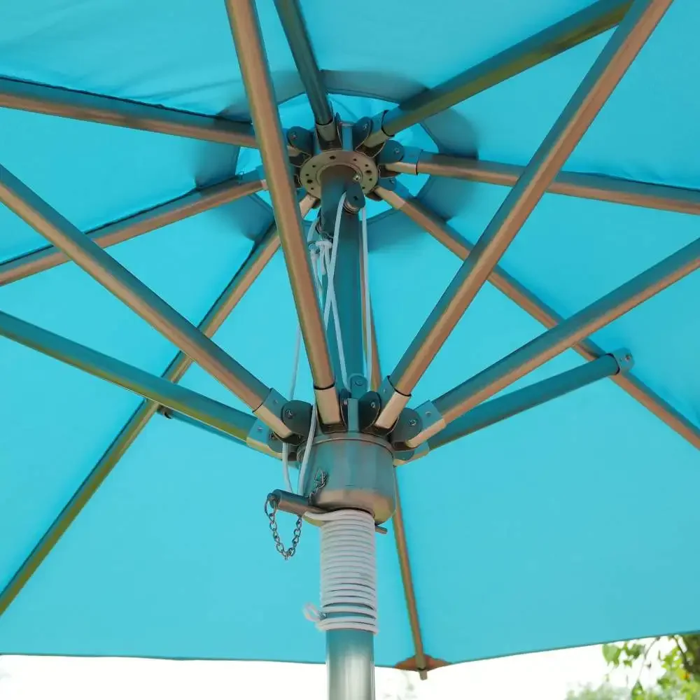 2026 2025 Customizable Heavy-Duty Steel Garden Umbrella Waterproof Foldable for Patio Outdoor Pool Cafe Beach Restaurant for Hot