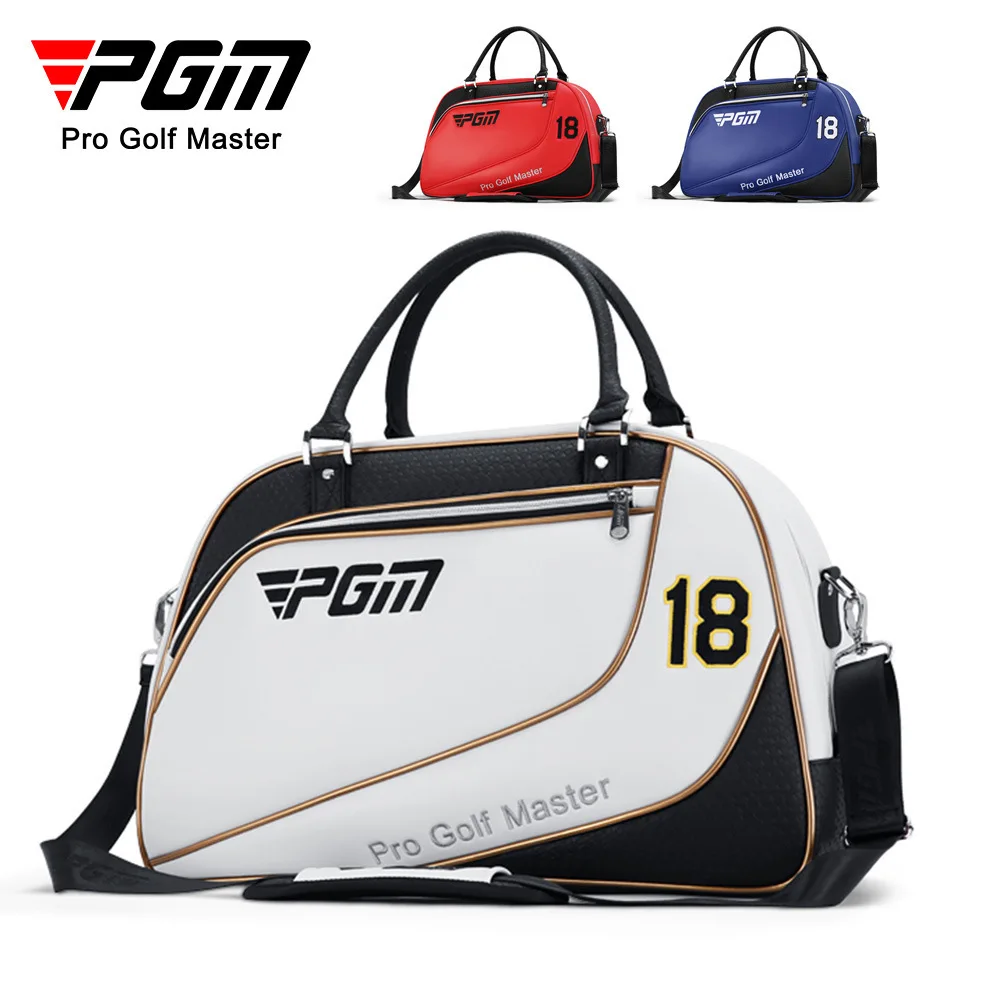 PGM Golf Clothing Bag Men's Microfiber Leather Waterproof Clothes Storage Bag Independent Shoe Bag Sports Backpack