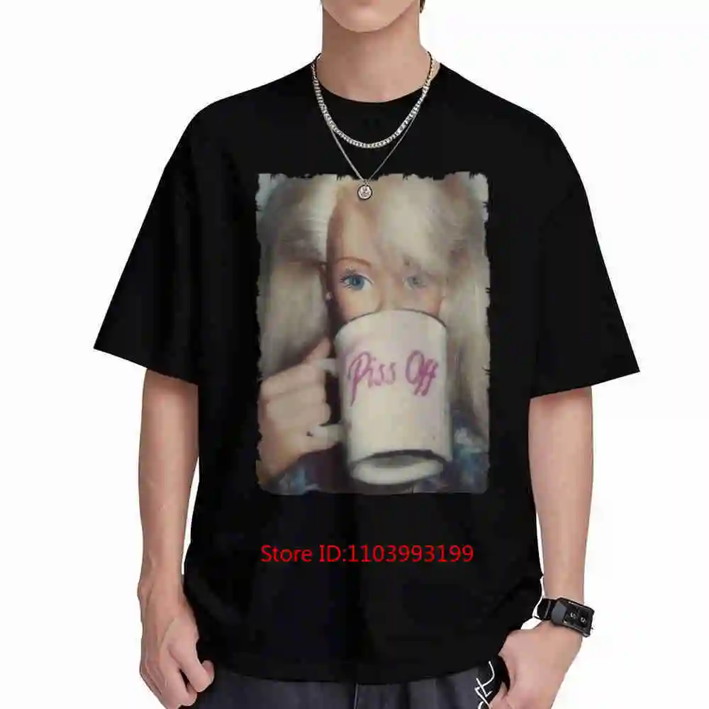 Funny Doll Face Meme Shocked Unhinged Inappropriate Viral Internet Cringy Short Sleeve Tee 100% Cotton T-Shirt