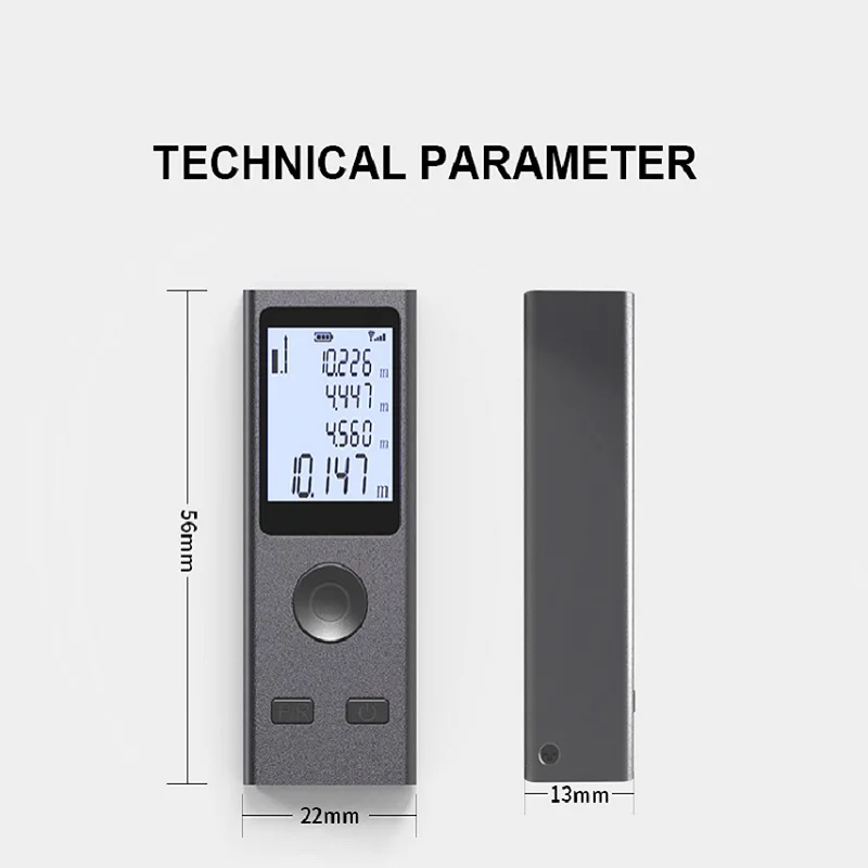 Kinlopto Mini Laser Rangefinder  Portable  Laser Distance Meter USB Charger High Precision Measurement Rechargeable Pocket LDM