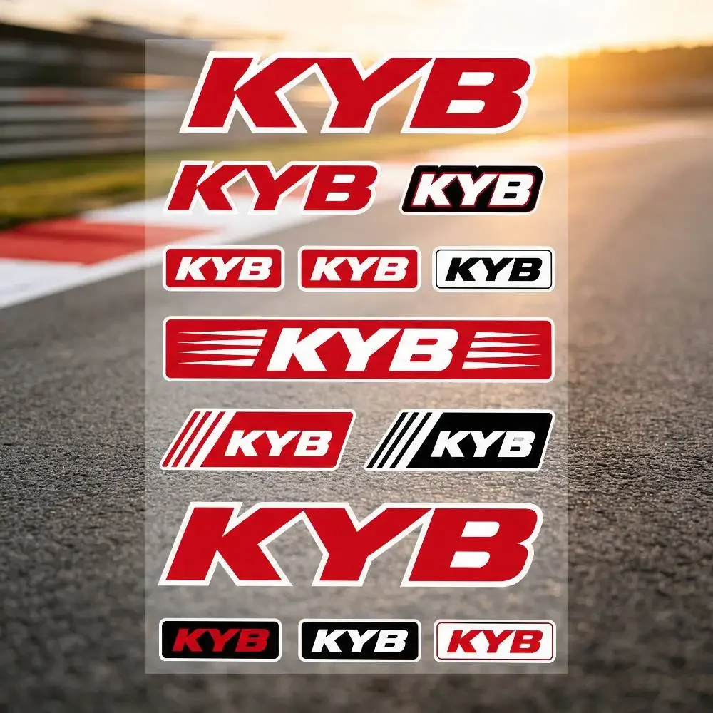 Kyb Long Lasting Waterproof Reflective Sticker Scratch Conceal Fit Motorcycle Car Helmet Fridge Decals
