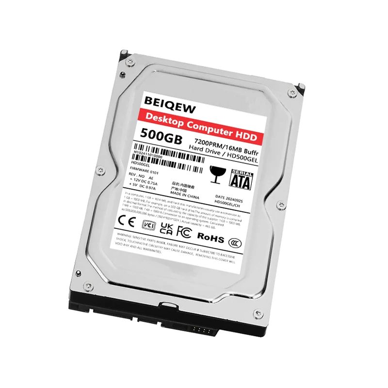 Disco rigido desktop HDD da 500 GB 16 MB cache 7200 giri/min Disco rigido interno da 3,5 pollici SATA 3.0