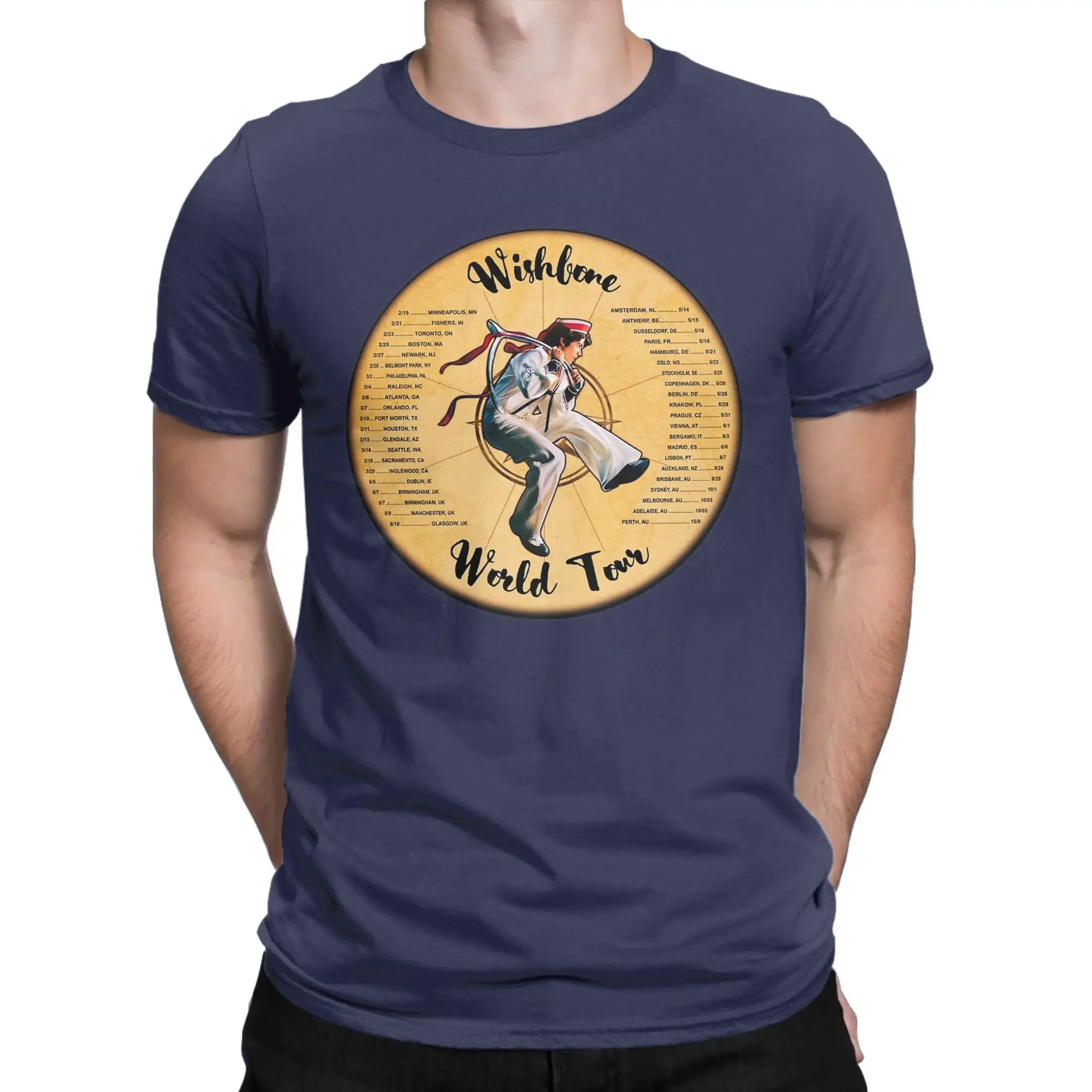 Conan Gray Wishbone T-Shirts for Men  Vintage Cotton Tee Shirt Round Neck Short Sleeve T Shirts Big Size Clothing