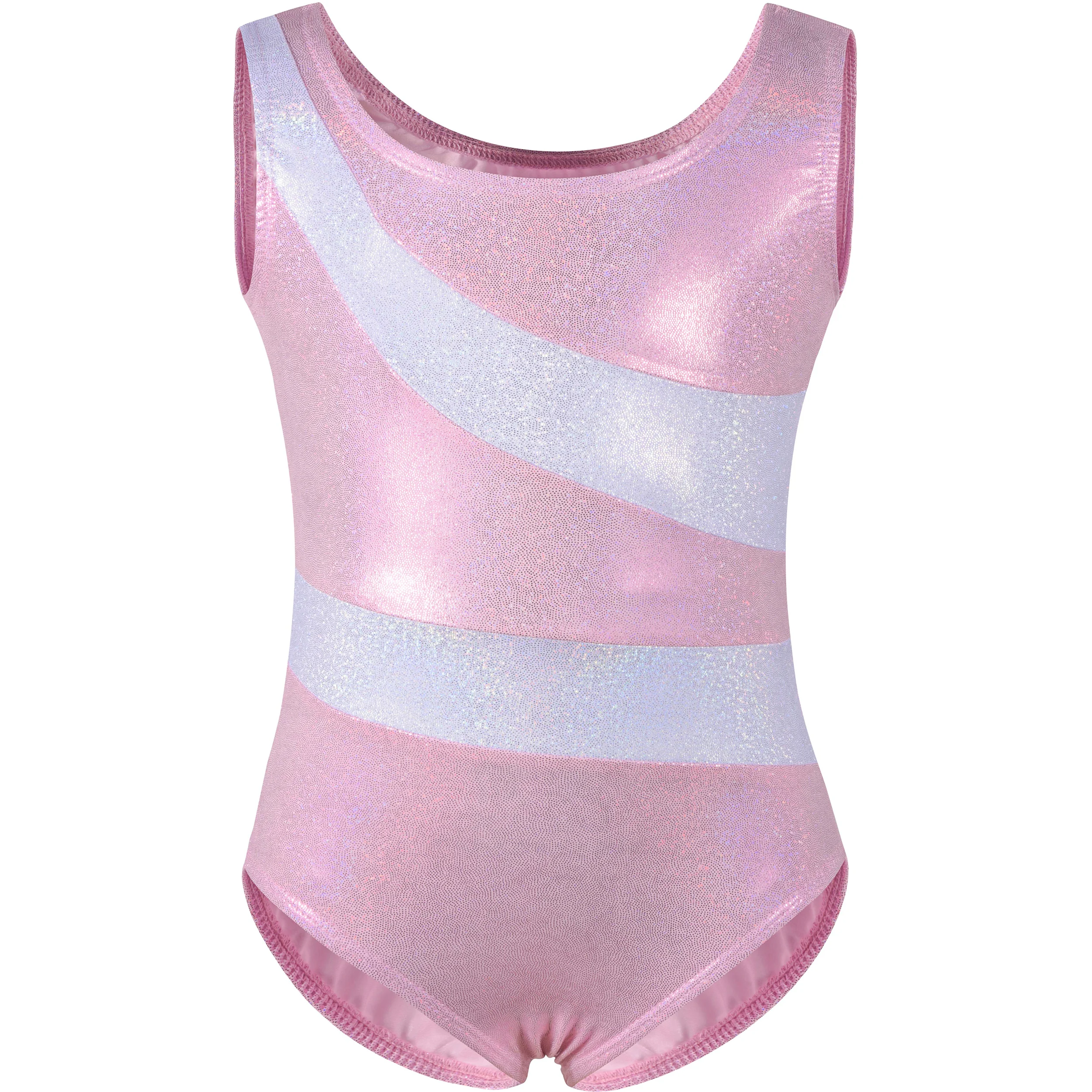 Gymnastics Leotards for Girls Sparkly Tumbling Dance Leotards Kids 2-10Years