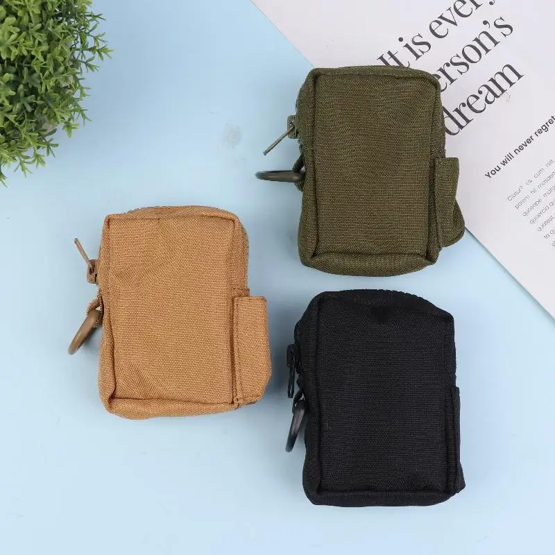 다용도 야외 허리 가방 전술 액세서리 파우치 간단하고 내구성 있는 카드 지갑 동전 지갑