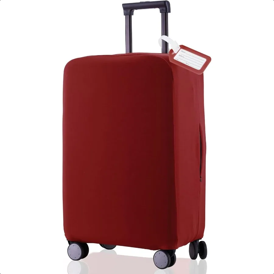 

Travel Lage Cover Suitcase Protector ScratchResistant Fit 1931 Inch Suitcase Not Included Suitcase Claret S(1921 inch )