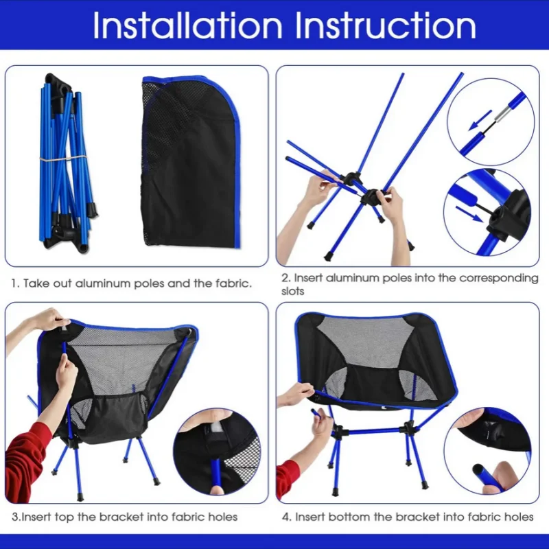 Camping Fishing Folding Chair Longue Chair for Relaxing Tourist Beach Chaise Foldable Leisure Travel Furniture Picnic