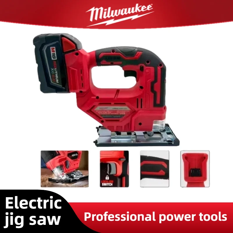 Milwaukee 3000RPM Bezkartáčová křivková pila Akumulátorová elektrická přímočará pila Přenosná nastavitelná dřevoobráběcí elektrická pila - náhled 3