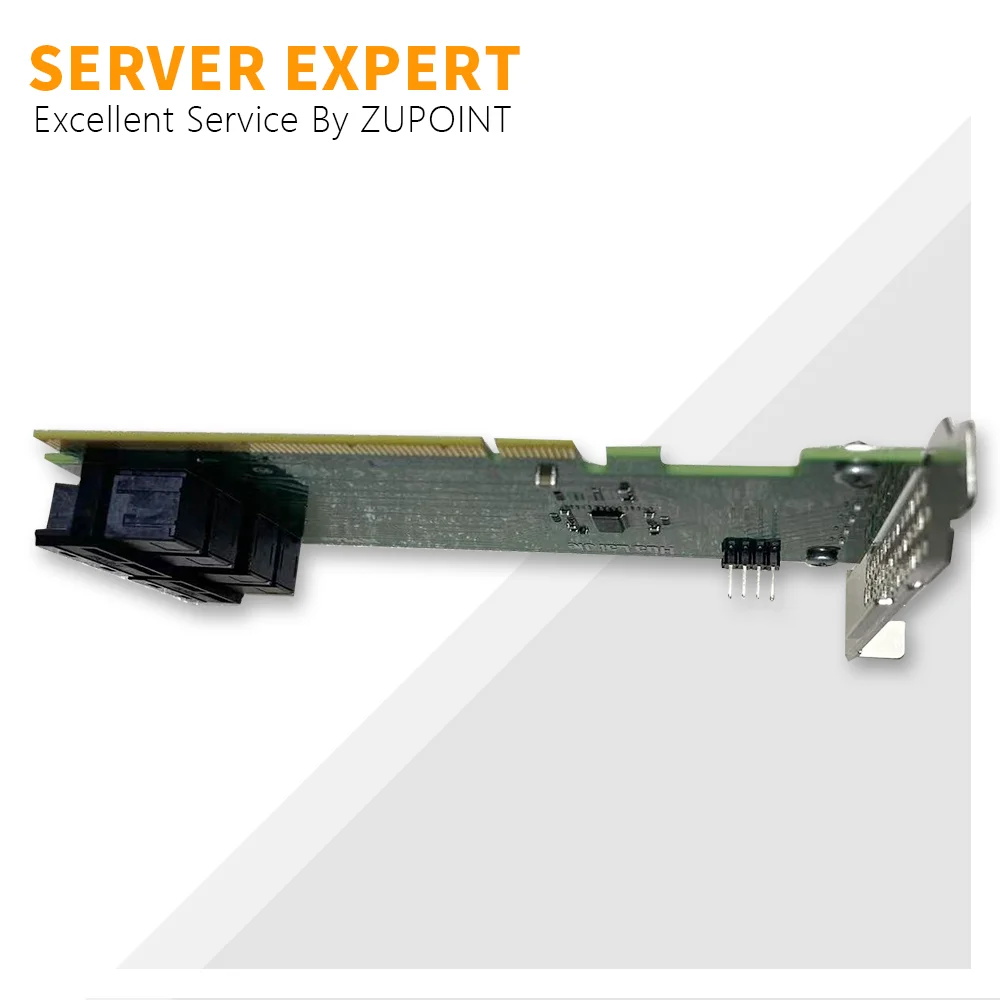 ZUPOINT U.2 NVMe SSD SFF8643 to SFF-8639 NVMe U.2 with Cable PCIe x16 Quad Port Adapter