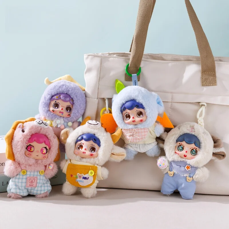 

16cm Twelve Constellation Rabbit Plush Toys A Rabbit Doll With Clothes Brightly Colored Vinyl Dolls Kids Toys Home Decor Gifts