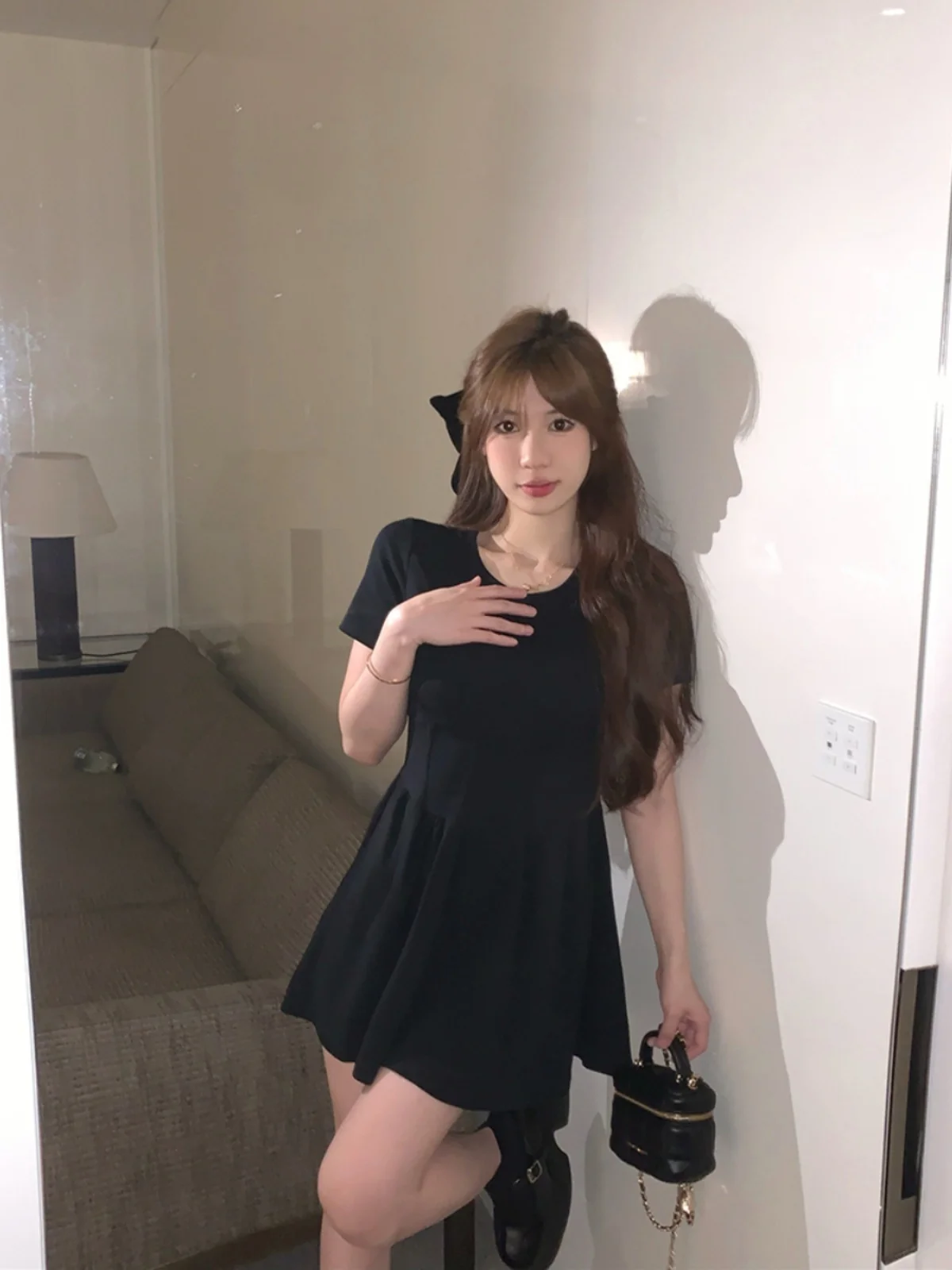 A- Line Skirt Mint Mamboes for Women Short Sleeve Dress Fashion Dress New Style Puffy Dress Women's Clothing  Maxi Dresses Long