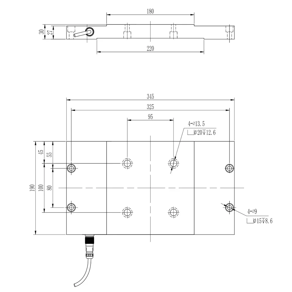 AvaCore Premium Products Flat plate ultra thin force truck load cell Sensor