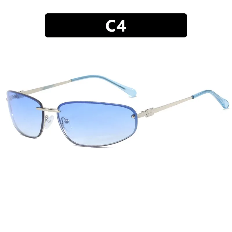 عالية الجودة البيضاوي المعادن النظارات الشمسية النساء الرجال الصغيرة الطازجة العلامة التجارية نظارات شمسية الشاطئ السفر الذكور الإناث نظارات واقية UV400