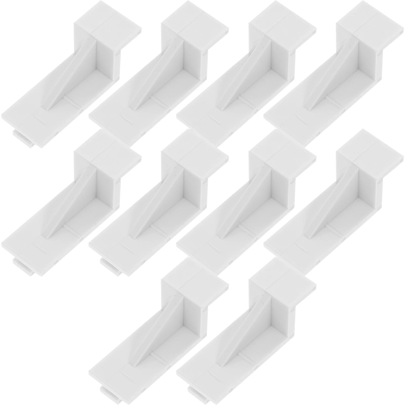 

10Pcs Plastic Refrigerator Clips Shelf Fixing Hooks Durable Freezer Support Replacement Parts Fridge Divider Shelf Clips