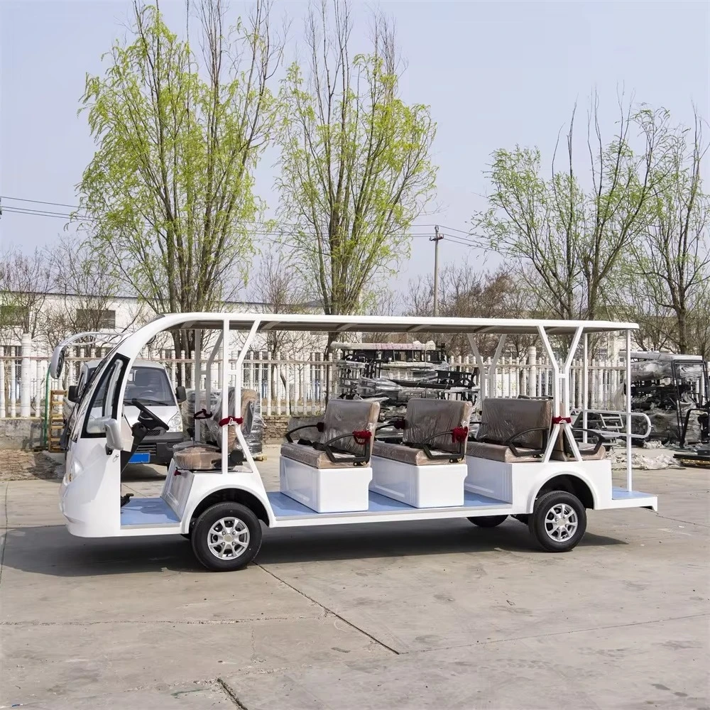 Factory Custom 8 Seater Electric Vintage Classic Car Luxury Retro Sightseeing Shuttle Bus for Resort and Hotel Sightseeing Bus