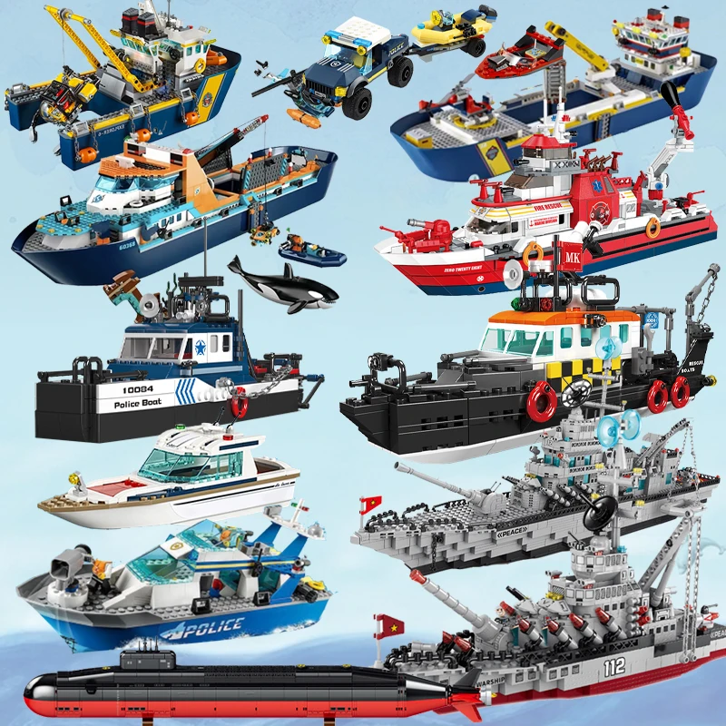 2026 Neue City Moc Bausteine Urbanes Ozeandampfschiff-Modell Tiefsee-Erkundungsschiff Bausatz Beliebtes Geburtstagsgeschenk – Detail 2