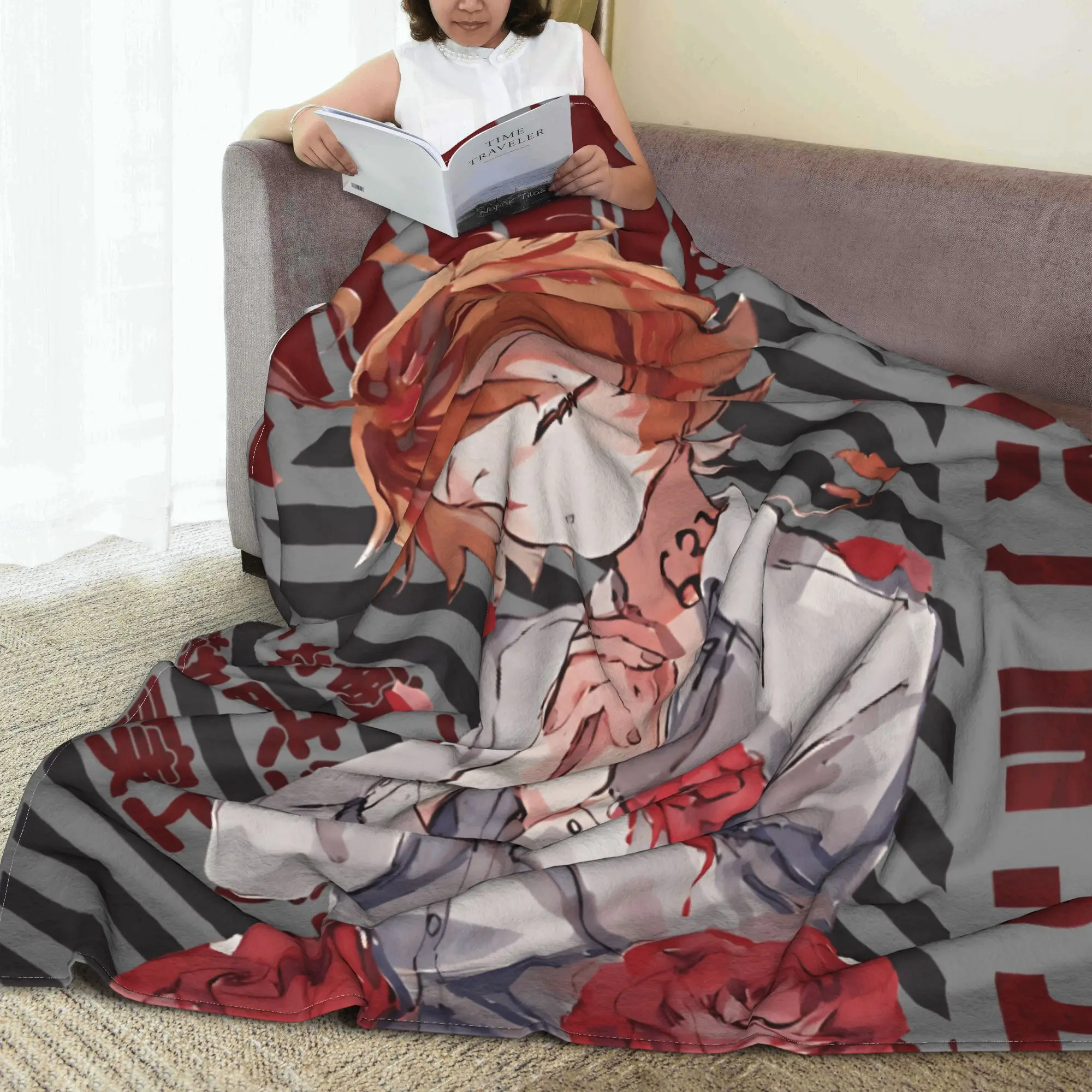 بطانية ناعمة دافئة طائرة السفر وعد نيفرلاند الفراش يلقي إيما الفانيلا المفرش ديكور المنزل الجدة غطاء سرير أريكة #4