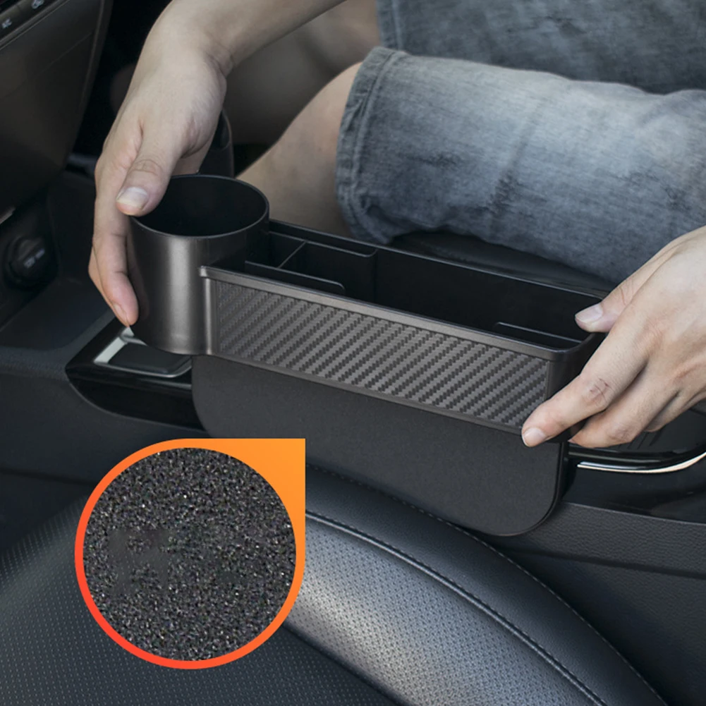 

Car Seat Crevice Storage Box Wallet Phone Cigarette Slit Pocket Card Phone Key Holder Pocket Car Interior Accessories