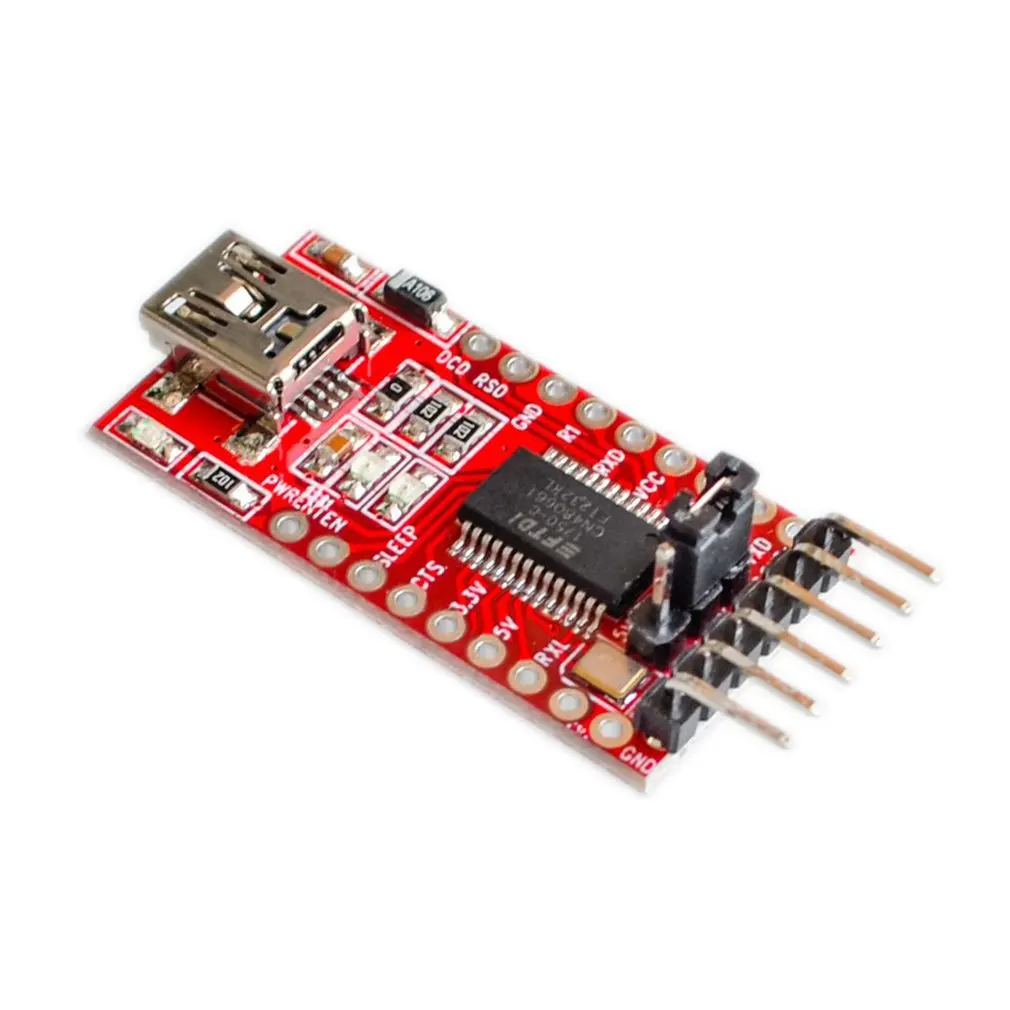 

FTDI Adapter Module FT232RL Mini USB To TTL Serial Development Board Converter 3.3V 5.5V Compatible USB To Serial Break Adapters