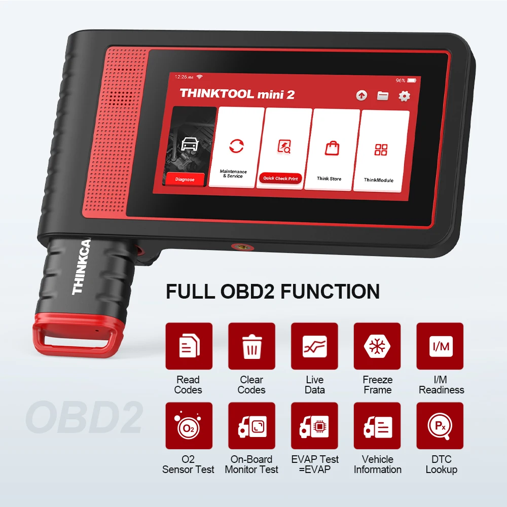 THINKCAR THINKTOOL MINI2 OBD2 Scanner Diagnostic Tool Full System Scan Tool 28 Resets Car Diagnostic Scanner ECU CODING