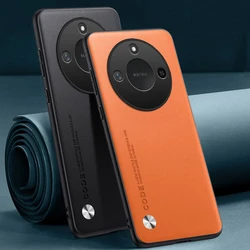 Luxury PU Leather Case For Honor X9C Smart Back Cover Matte Silicone Shockproof Full Protection Phone Case For Honor X60 5G