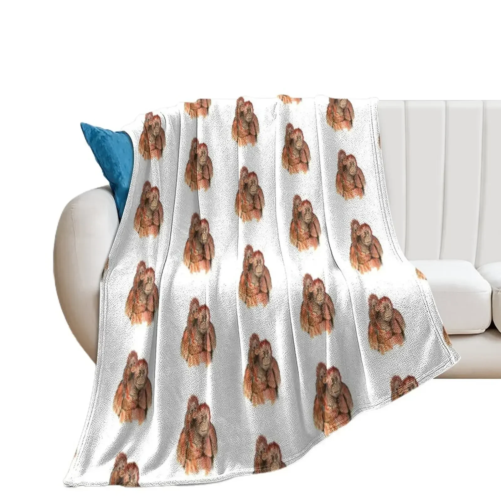 Orangutan Throw Blanket warm winter blankets ands Blankets