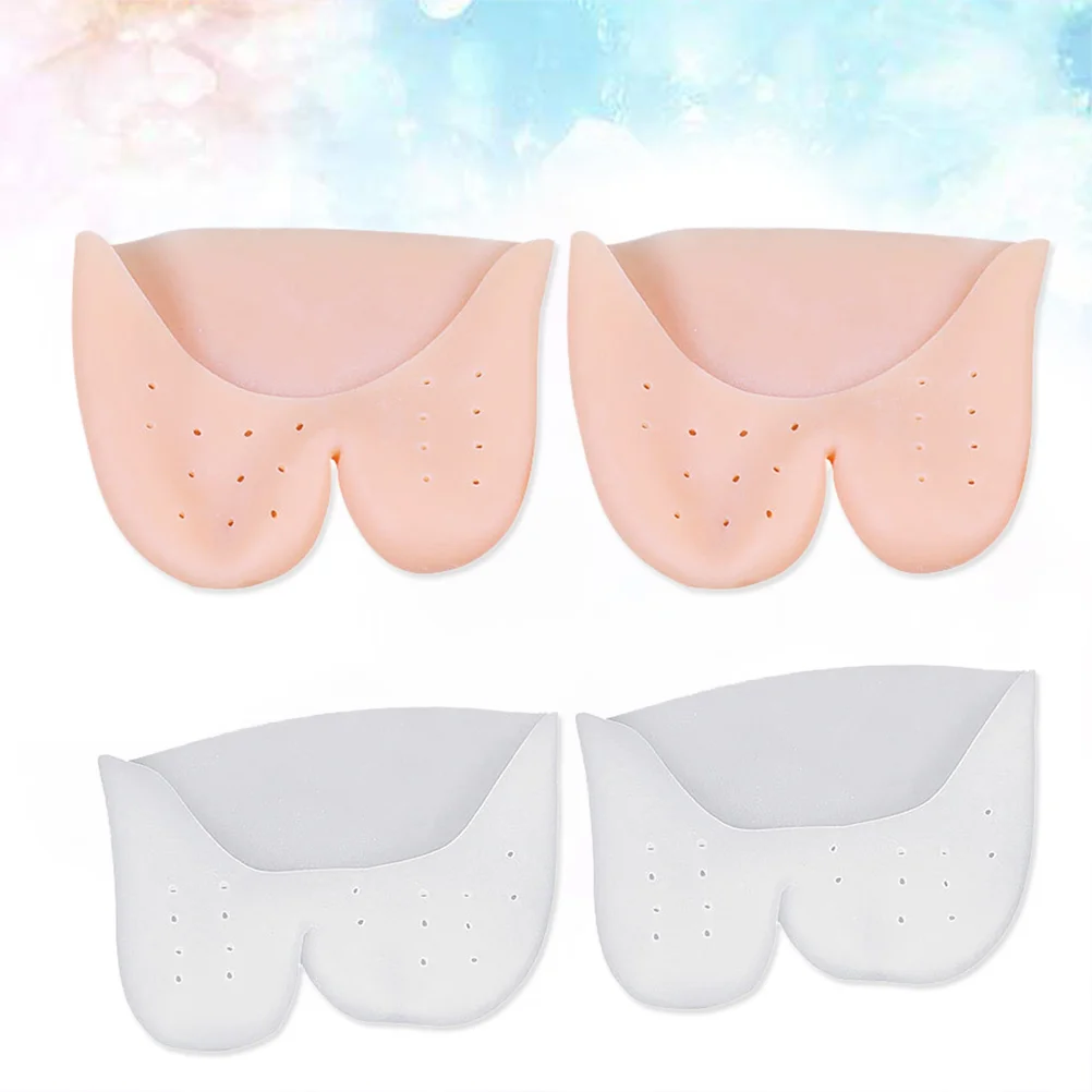 2 Pairs Shoe Covers Big Toe Protection Pointe Cushion Cap Thicken